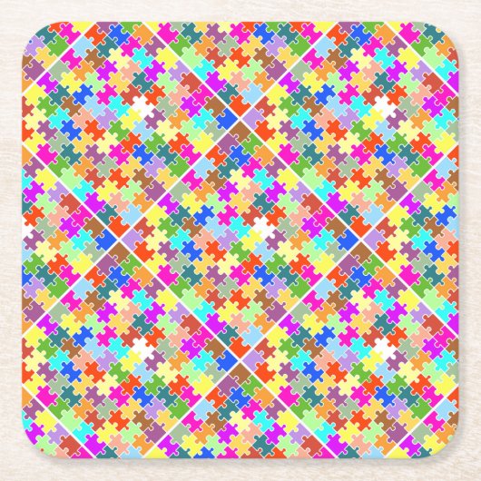 Fun Puzzle Rechteckiger Pappuntersetzer (Vorderseite)