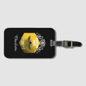 Fun Queen Bee Vintag Inspiriert Moderne Personalis Gepäckanhänger (Vorderseite (Horizontal))