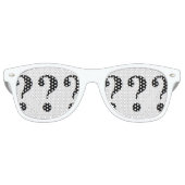 Fun Question-Mark-Party Sonnenbrille (Vorderseite)