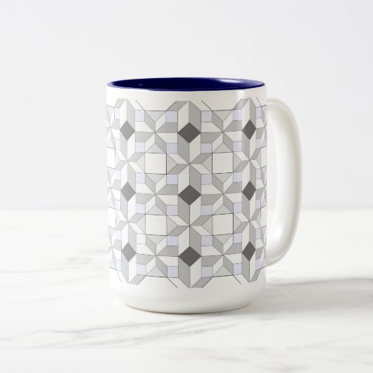 Fun Quilt Pattern Tasse (VorderseiteRechts)