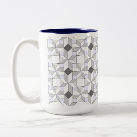 Fun Quilt Pattern Tasse (Links)