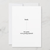 Fun Quirky Design Save the Date Hochzeitsaktualisi Einladung (Vorderseite)