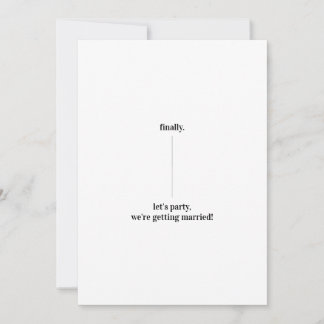 Fun Quirky Design Save the Date Hochzeitsaktualisi Einladung