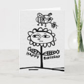 Fun Quirky Men Spaß Hug Business Happy Birthday Karte (Vorderseite)