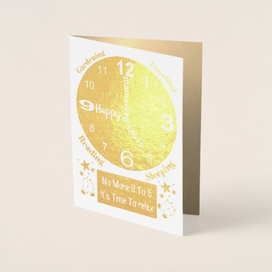 Fun Quote Beste Wünsche Idee für eine Rentenkarte Folienkarte (Vorderseite)