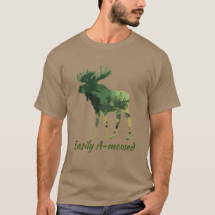 Fun Quote Leicht angeregte Camouflage Elche T - Sh T-Shirt
