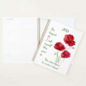 Fun Quote Notieren Sie die Red Poppy Blume Planer (Anzeige)