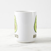 Fun Quote Sprichwort Avo Cato Spaß Katze Avocado Kaffeetasse (Mittel)
