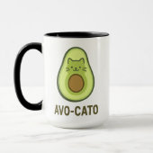 Fun Quote Sprichwort Avo Cato Spaß Katze Avocado Tasse (Links)