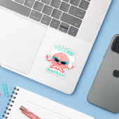 Fun Quote Sticker (Laptop mit iPhone)