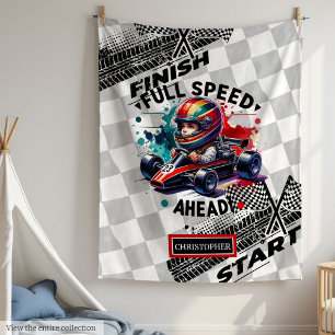 Fun Racing Blanket Formel 1 Junge Geburtstag Fleecedecke