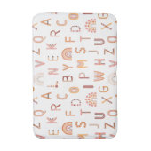 Fun Rainbow Alphabet Muster Badematte (Vorderseite Vertikal)