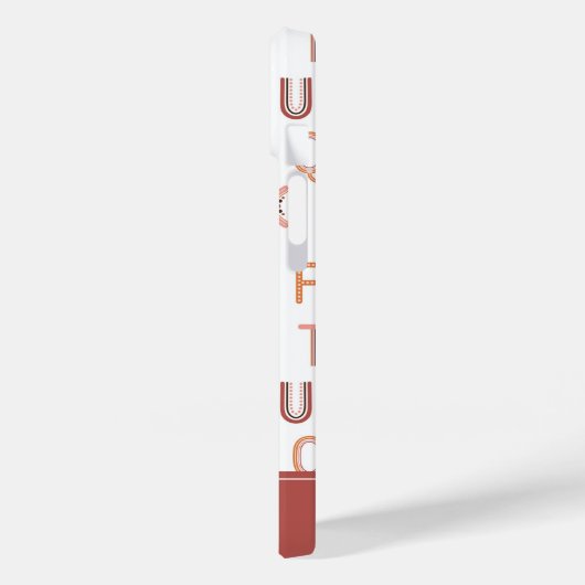 Fun Rainbow Alphabet Muster Case-Mate iPhone Hülle (Rückseite / Links)