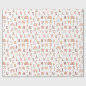 Fun Rainbow Alphabet Muster Geschenkpapier (Flach)