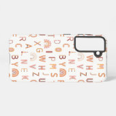 Fun Rainbow Alphabet Muster Samsung Galaxy Hülle (Rückseite (Horizontal))