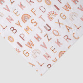 Fun Rainbow Alphabet Muster Seidenpapier (Ausschnitt)