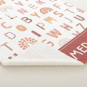 Fun Rainbow Alphabet Muster Sherpadecke (3/4)