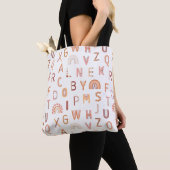 Fun Rainbow Alphabet Muster Tasche (Von Nahem)