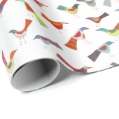 Fun Rainbow Bird Geschenkpapier (Rolleneckpunkt)