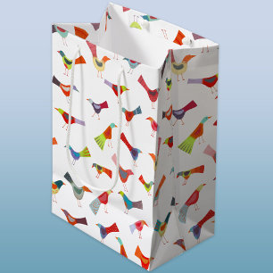 Fun Rainbow Bird Mittlere Geschenktüte