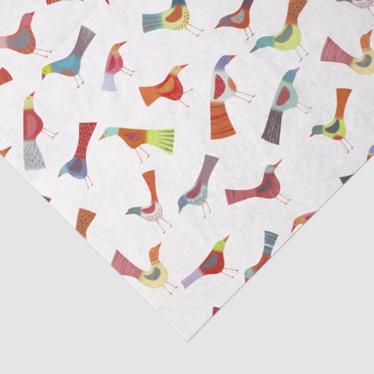 Fun Rainbow Bird Seidenpapier (Detail)