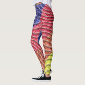 Fun Rainbow Bricks Muster farbenfroh Leggings (Links)
