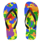 Fun Rainbow Camouflage Camouflage Badesandalen (Fußbett)