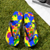 Fun Rainbow Camouflage Camouflage Badesandalen