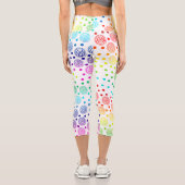 Fun Rainbow Circles Capri Leggings (Rückseite)