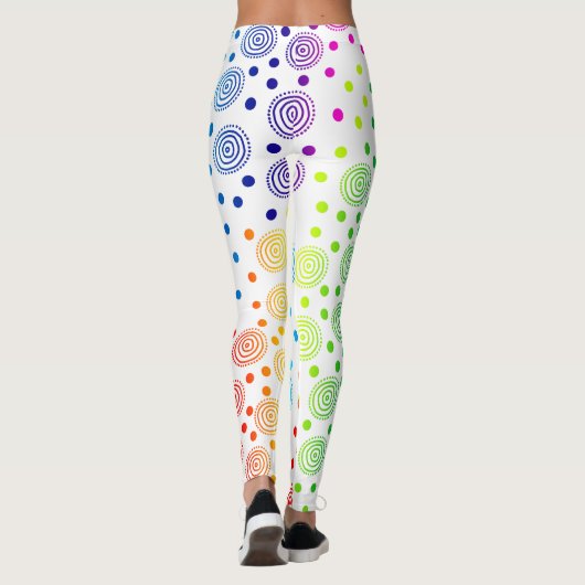 Fun Rainbow Circles Leggings (Rückseite)