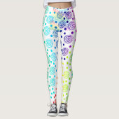 Fun Rainbow Circles Leggings (Vorderseite)
