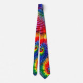 Fun Rainbow Colors Retro Gefärbte Krawatte Neck Ti (Rückseite)