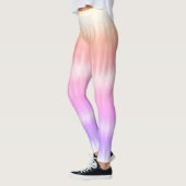 Fun Rainbow Farbige Gefärbte Krawatte Leggings (Links)