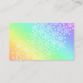 Fun Rainbow Gradient Business Cards Visitenkarte (Rückseite)