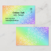 Fun Rainbow Gradient Business Cards Visitenkarte (Vorne/Hinten)