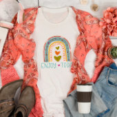 Fun Rainbow Hearts genießen Heute Inspirivität T-Shirt