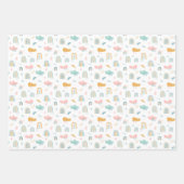 Fun Rainbow & Rain Cloud Pattern Geschenkpapier Set (Vorderseite 2)