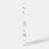 Fun Rainbow & Rain Cloud Pattern iPhone Hülle (Linke Seite)