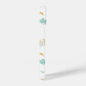 Fun Rainbow & Rain Cloud Pattern iPhone Hülle (Rechte Seite)