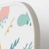 Fun Rainbow & Rain Cloud Pattern Pickleball Schläger (Linke Seite)