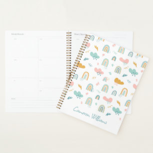 Fun Rainbow & Rain Cloud Pattern Planer