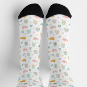 Fun Rainbow & Rain Cloud Pattern Socken (Oben)