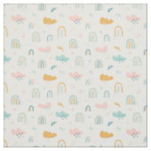 Fun Rainbow & Rain Cloud Pattern Stoff (Muster)