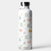 Fun Rainbow & Rain Cloud Pattern Trinkflasche (Rechts)