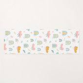 Fun Rainbow & Rain Cloud Pattern Yogamatte (Vorderseite (Horizontal))