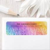 Fun Rainbow Rücksendeadressen-Aufkleber (Insitu)