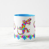 Fun Rainbow Salamander Tasse mit hellen Blume (Zentrum)