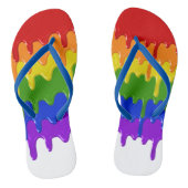 Fun Rainbow slime Paint Drips Badesandalen (Fußbett)