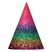 Fun Rainbow Sparkle Glitzer Partyhütchen (Links)