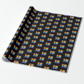 Fun Rainbow Spectrum Pattern "15" Ereignisnummer Geschenkpapier (Ungerollt)